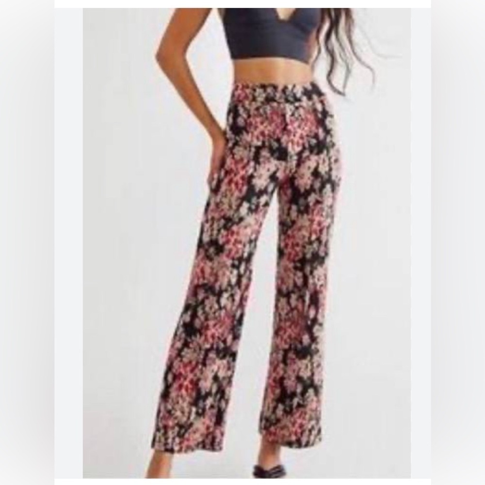 Free People Knit Gabardine Floral Pant Size small S